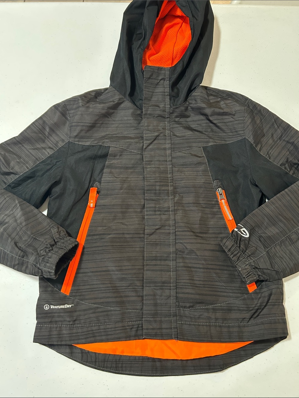 Champion Boy’s Gray Windbreaker Jacket Size XS (4/5)